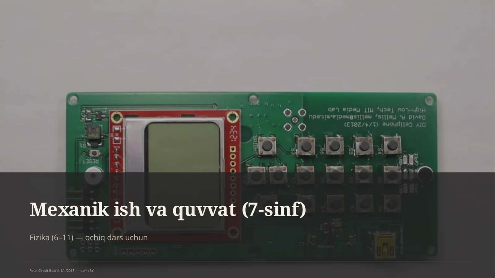 Mexanik ish va quvvat (7-sinf)