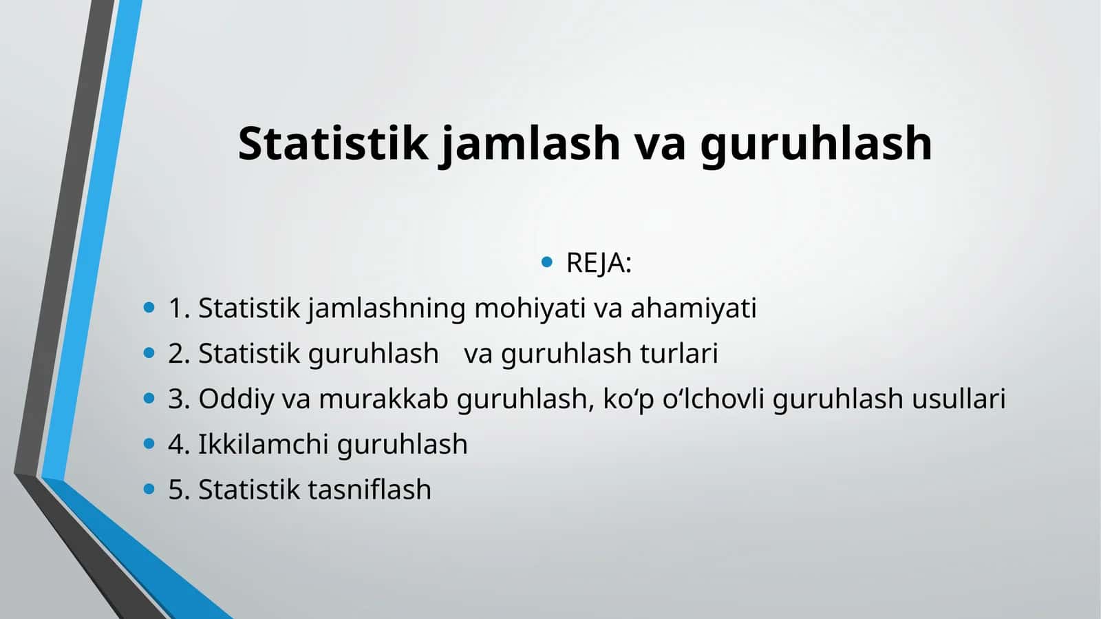 Statistikjamlashvaguruhlash
