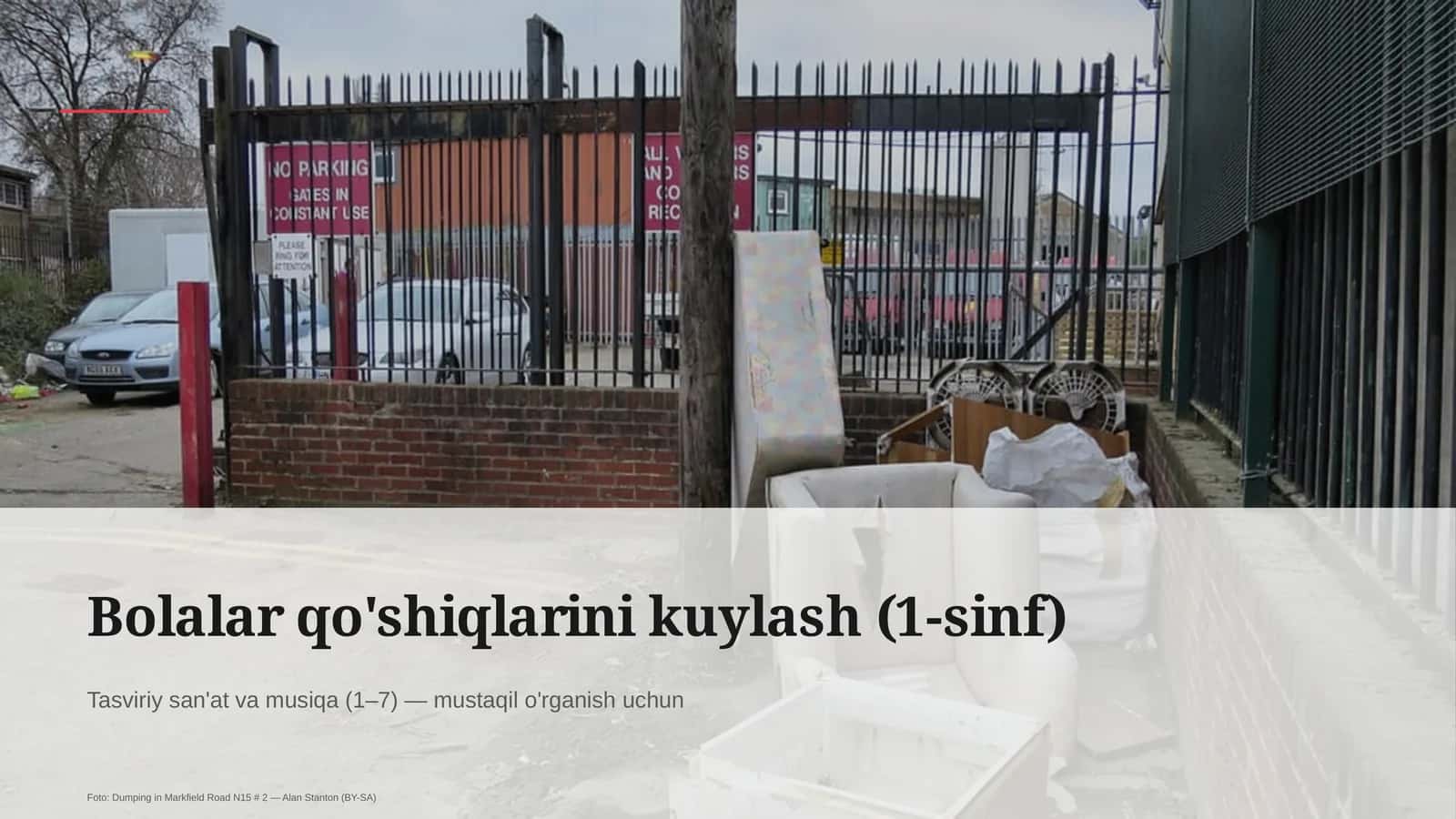 Bolalar qo'shiqlarini kuylash (1-sinf)