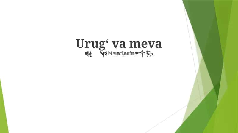 Meva turlari