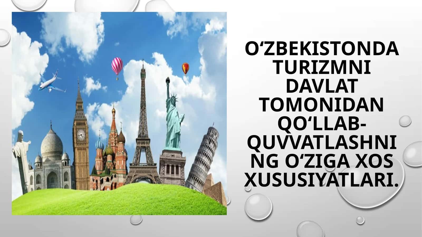 Turizmning Turlari Va Ularning Ahamiyati