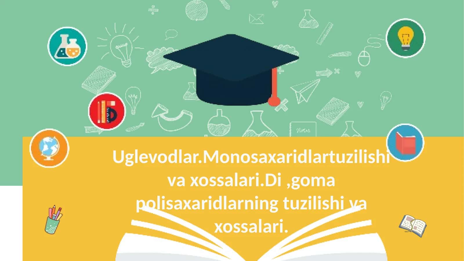Uglevodlar Monosaxaridlar