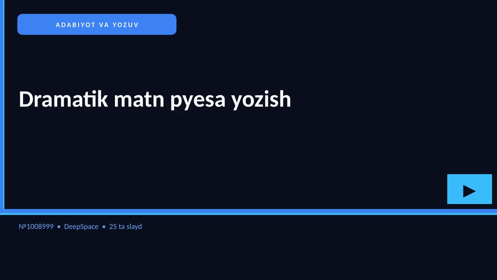 Dramatik matn pyesa yozish