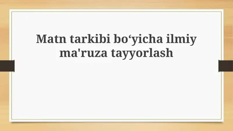 Tadqiqotning asosiy yo'nalishi