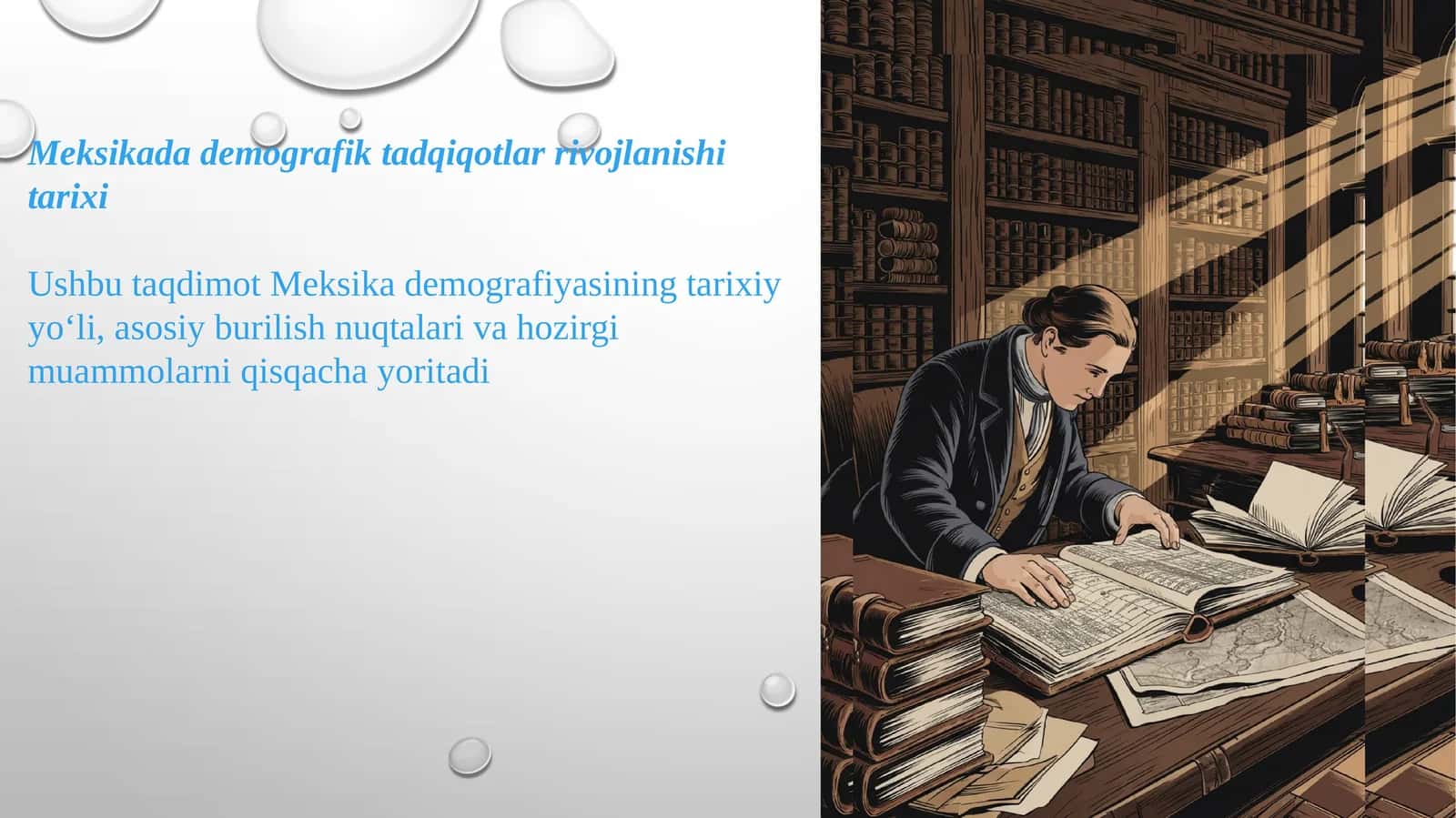 Meksikada demografik tadqiqotlar rivojlanishi tarixi