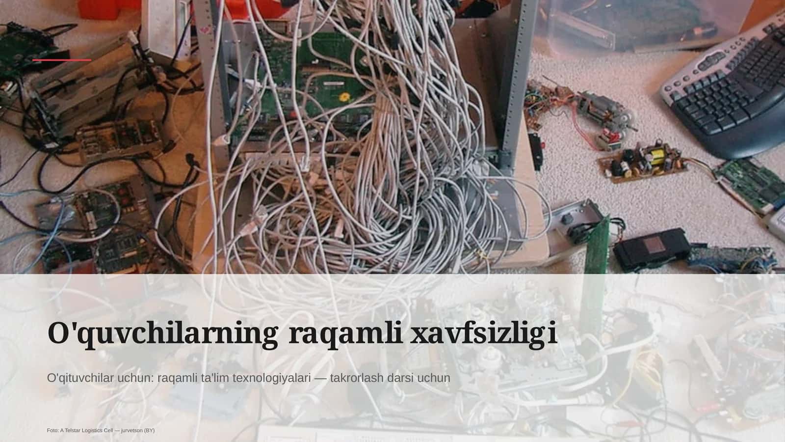 O'quvchilarning raqamli xavfsizligi