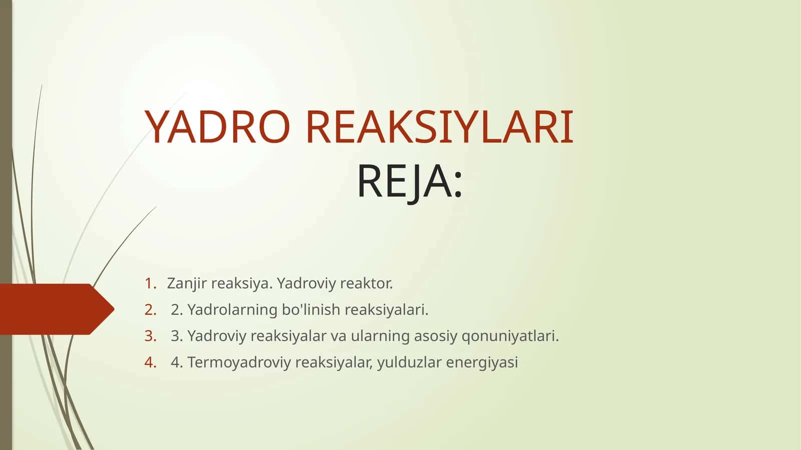 Yadro Reaksiyalarireja