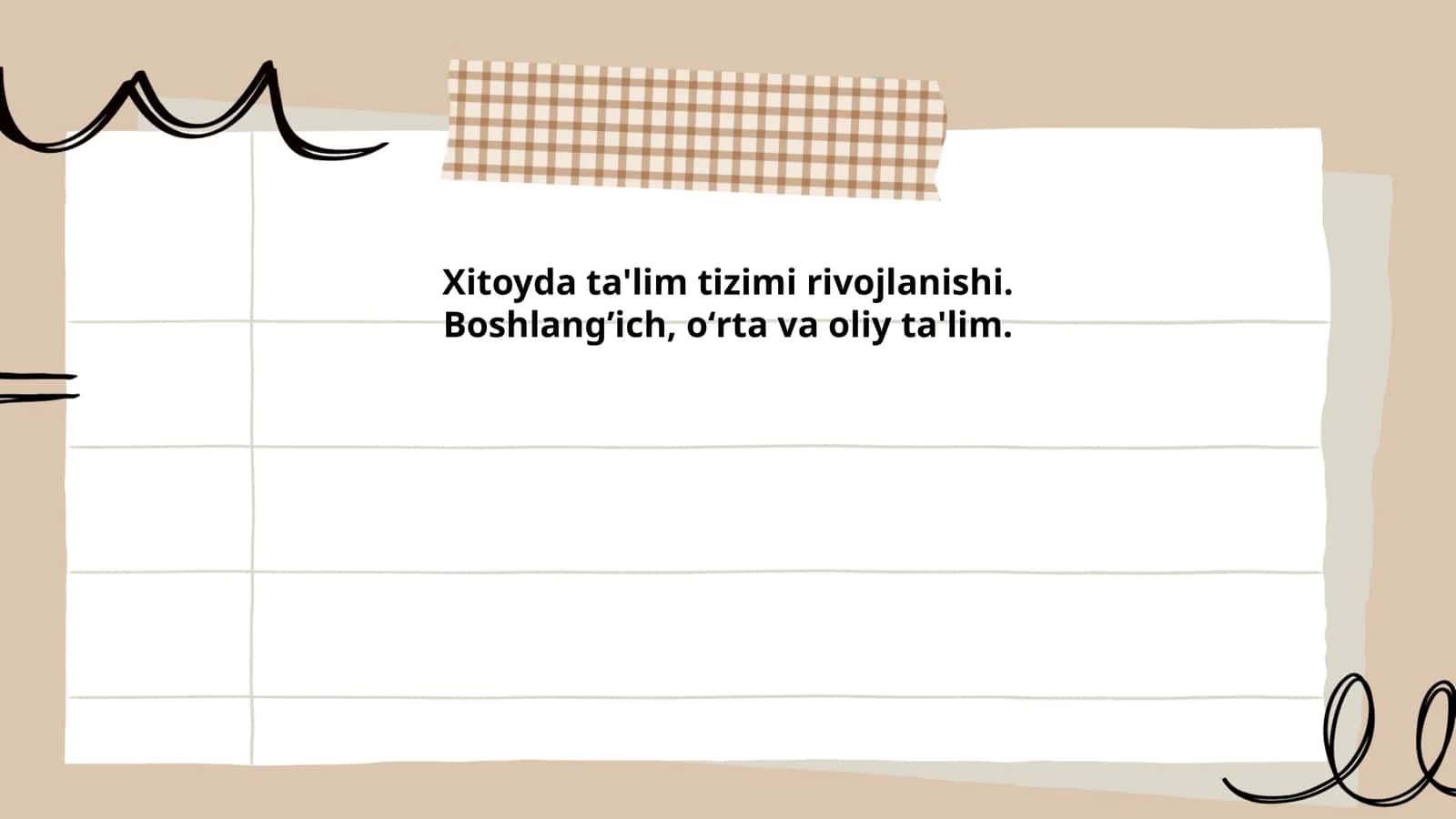 Xitoydagi boshlang‘ich ta'lim tizimi