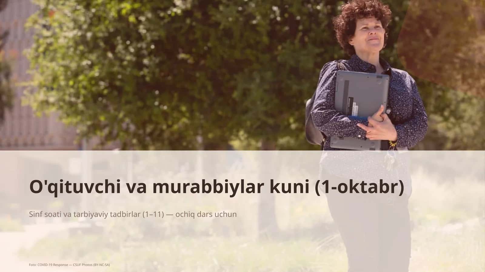O'qituvchi va murabbiylar kuni (1-oktabr)