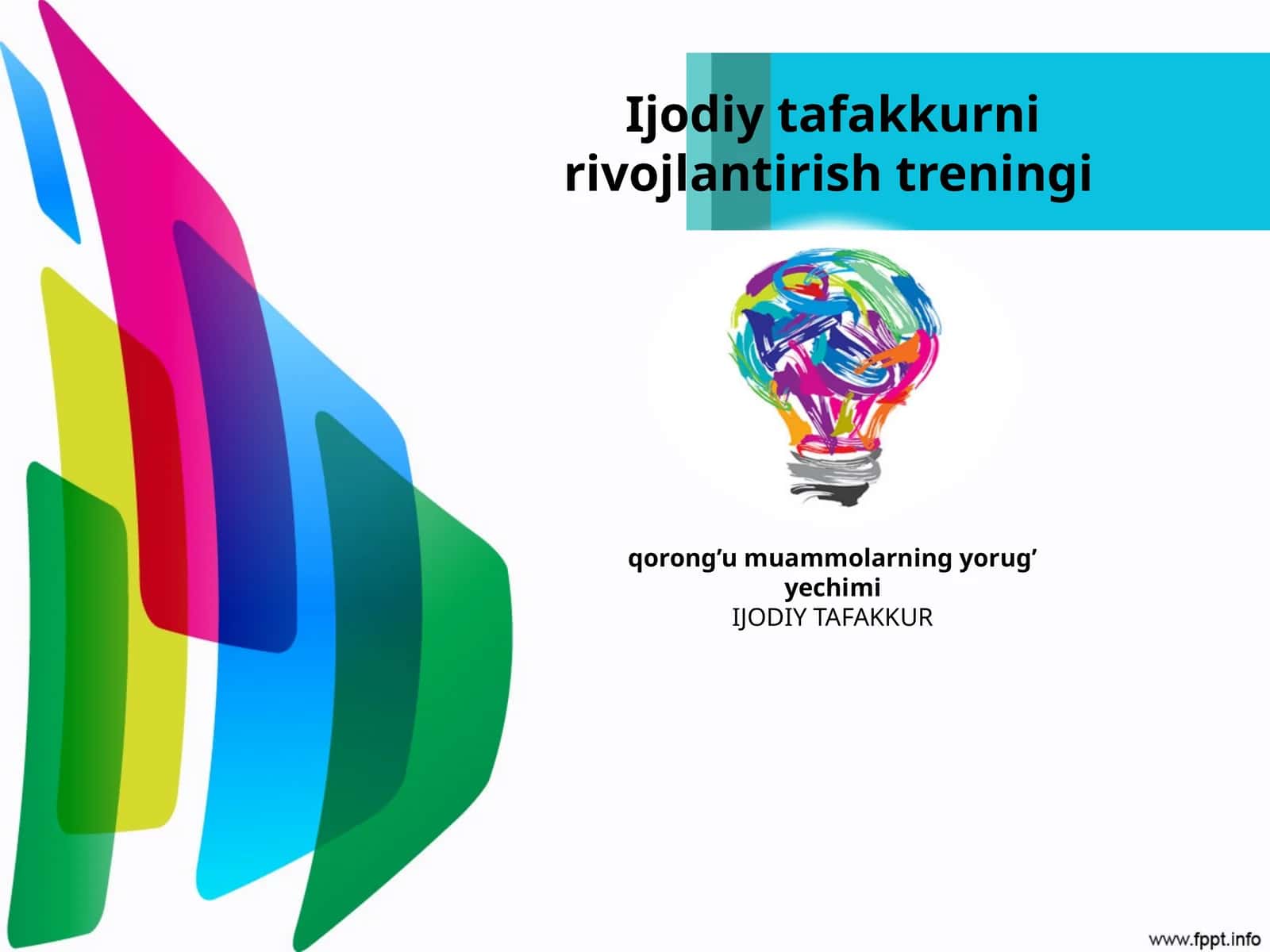 Ijodiy tafakkurni rivojlantirish treningi