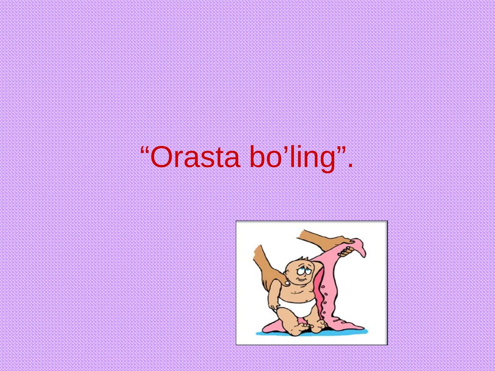 Orasta bo’ling