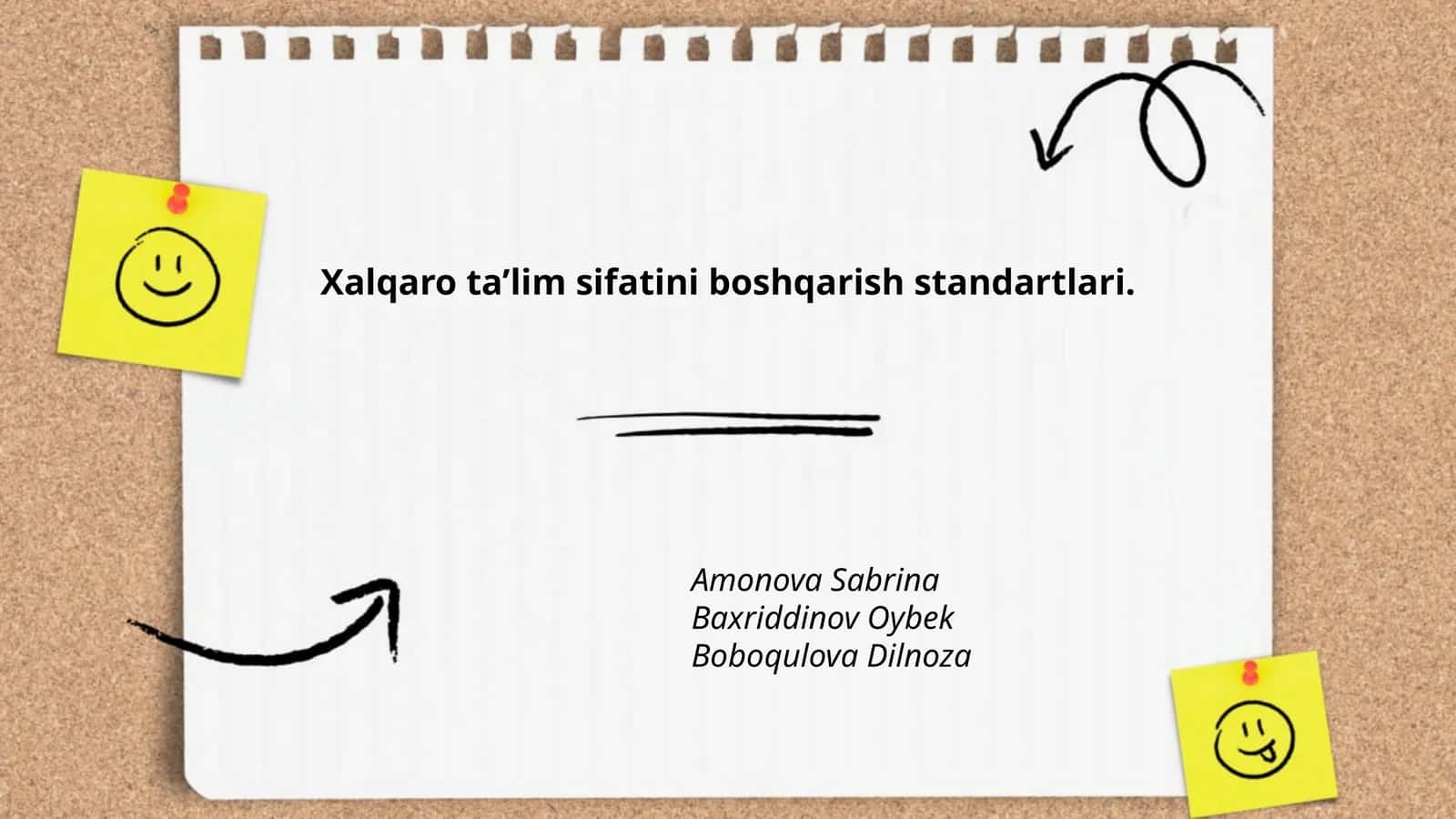 Xalqaro ta'lim sifatini boshqarish standartlari