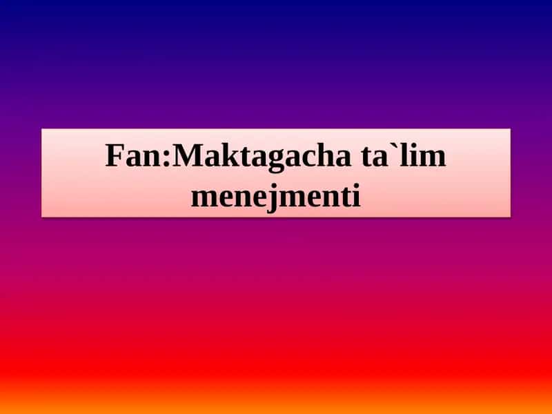 Nazorat qilishning maqsadi va vazifalari