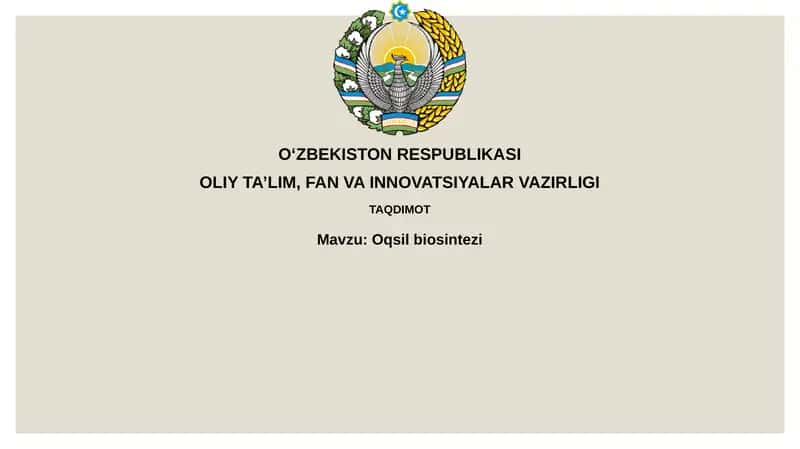 Oqsilbiosintezi