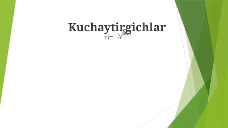 Kuchaytirgichlar