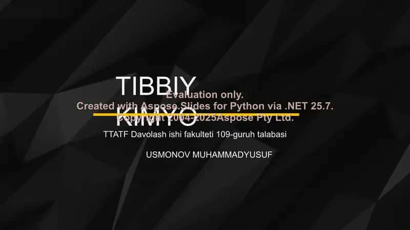 Xromatografiyaning tibbiy izlanishlardagi imkoniyatlari
