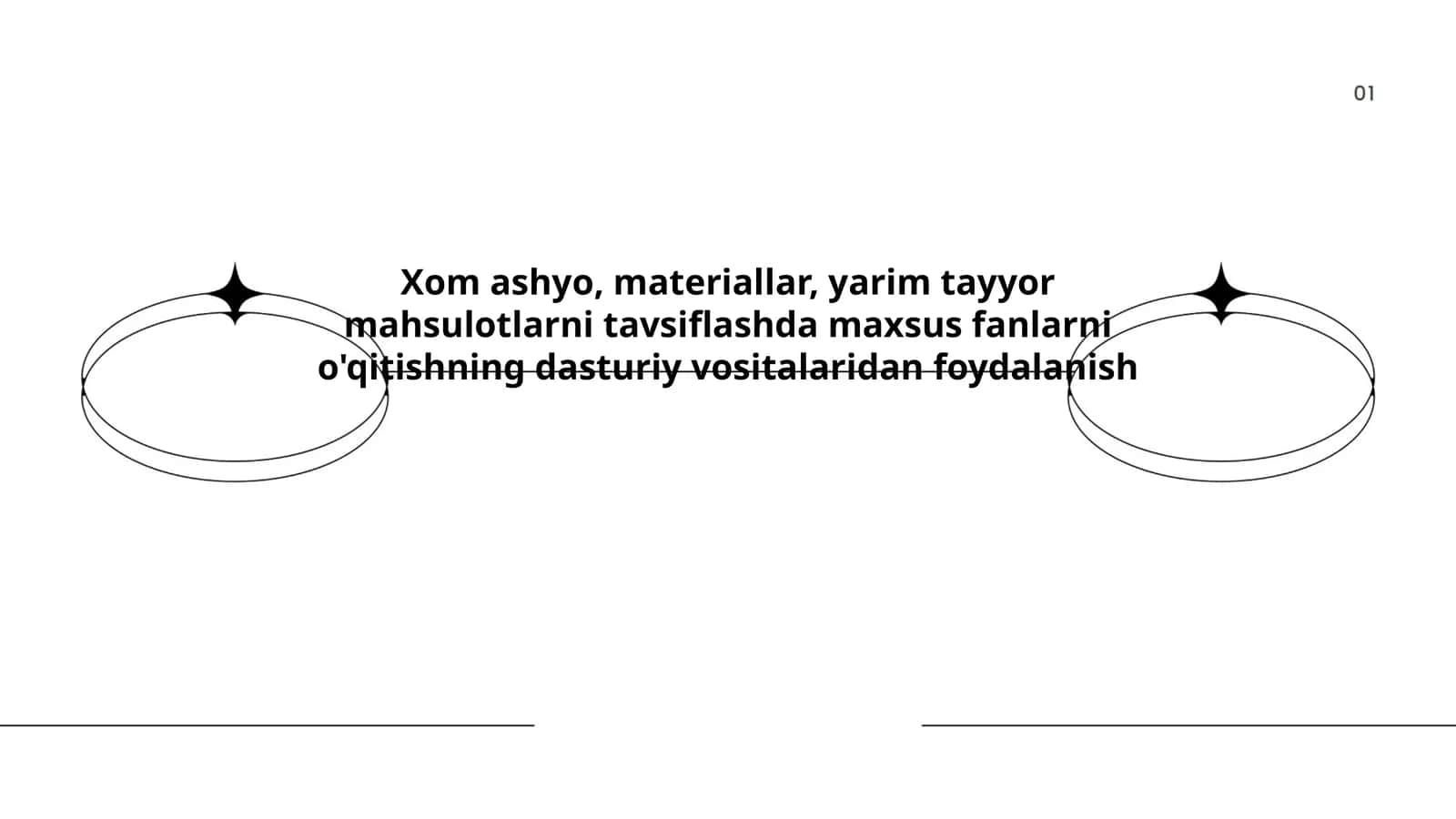 Xom ashyo, materiallar, yarim tayyor mahsulotlarni tavsiflash