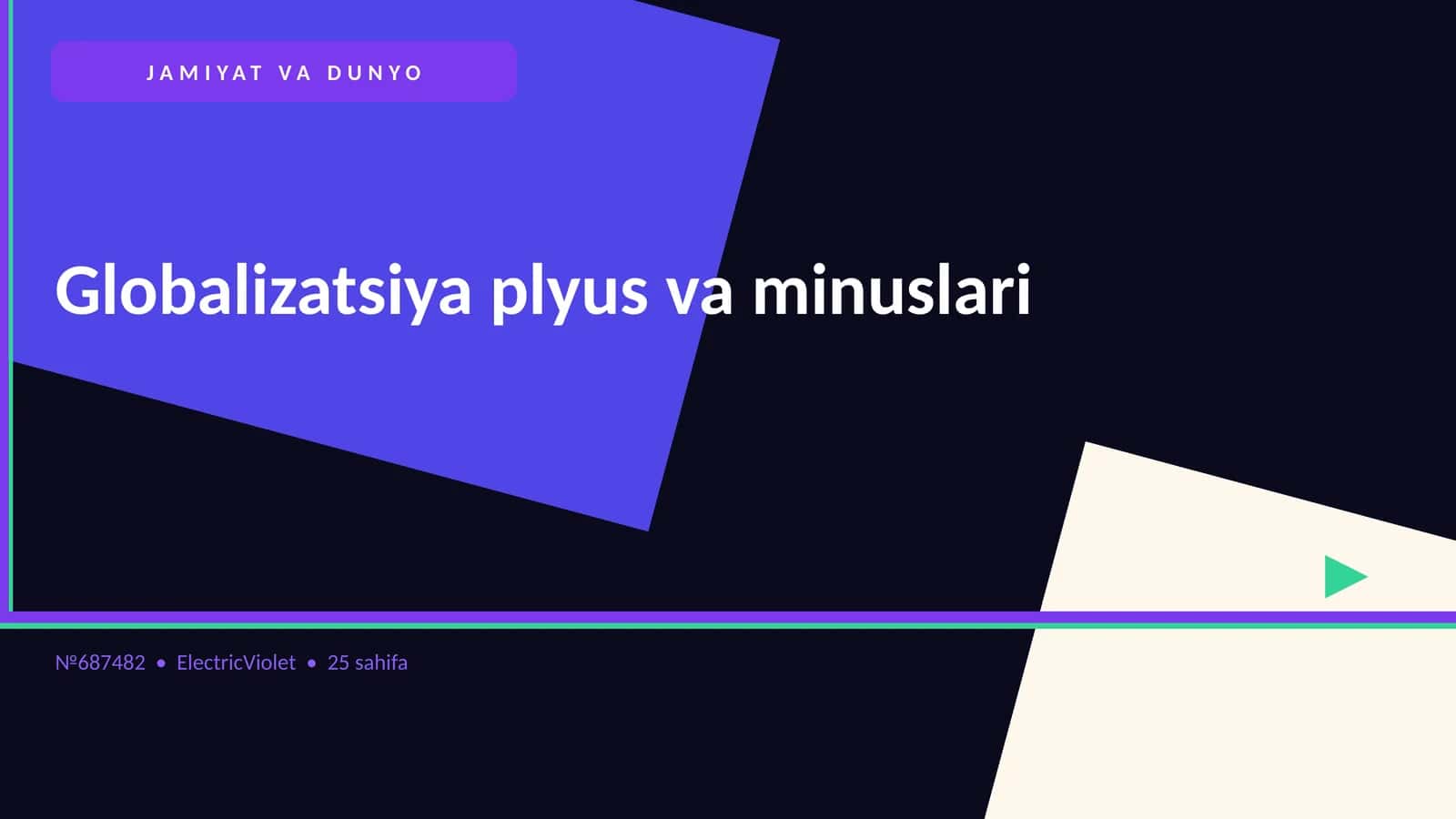 Globalizatsiya plyus va minuslari