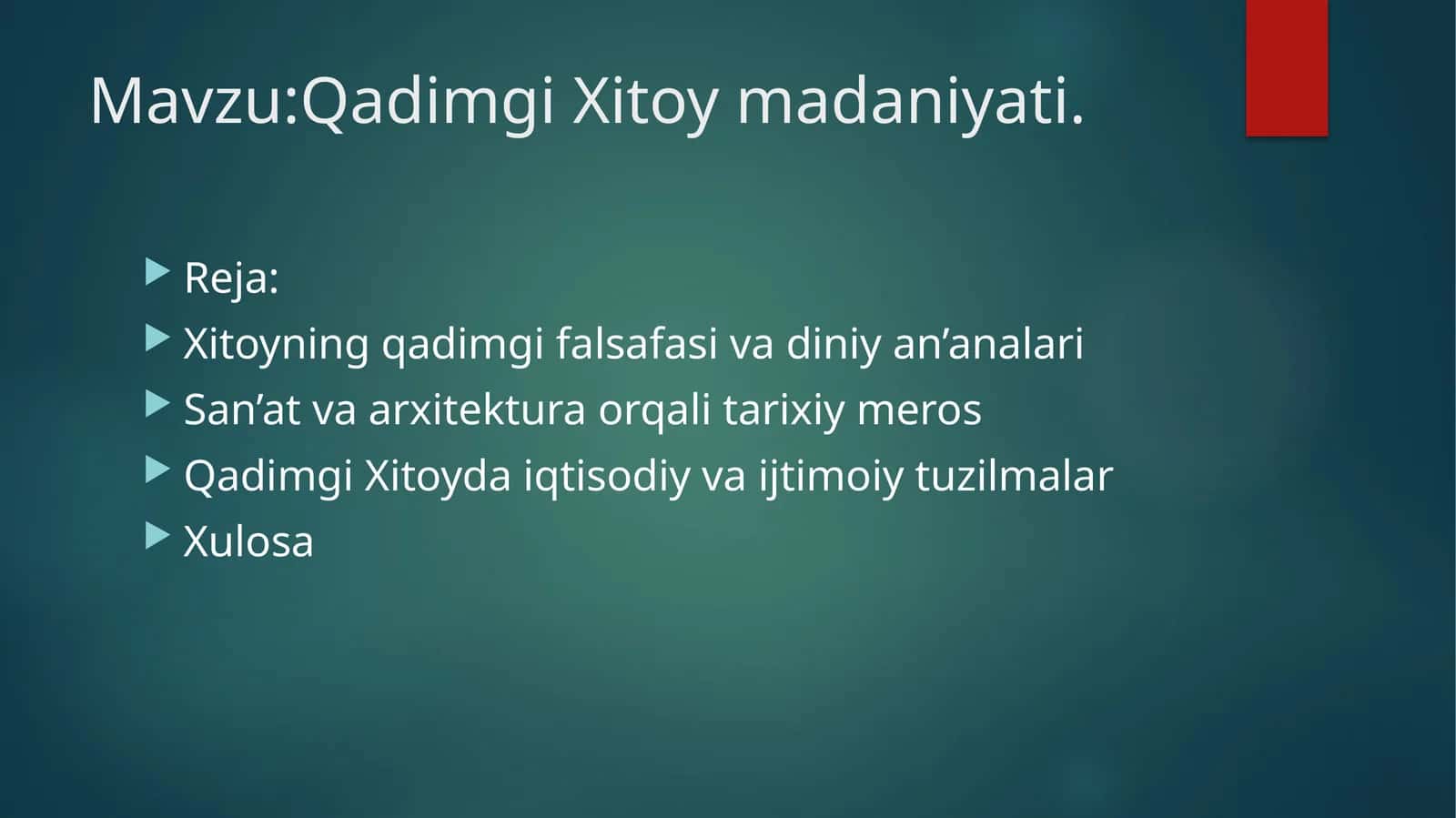 Qadimgi Xitoy madaniyati