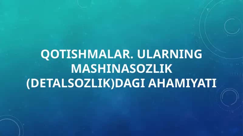Qotishmalar