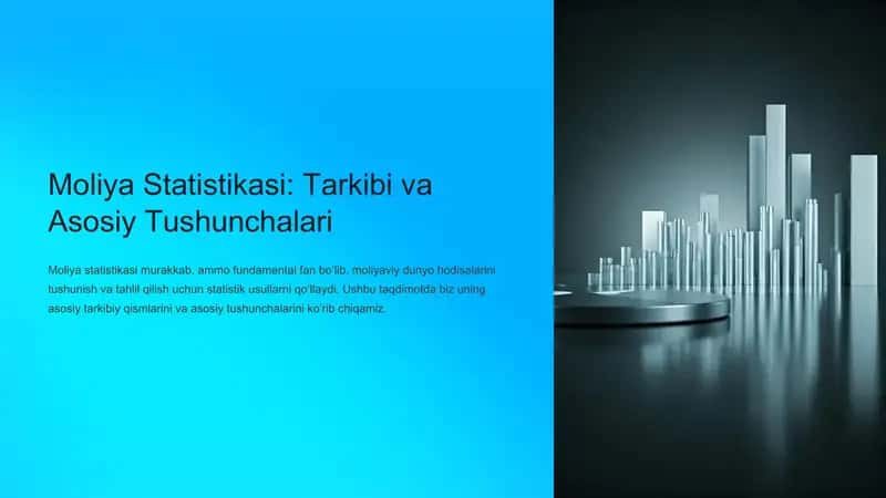 Moliya Statistikasi: Tarkibi va Asosiy Tushunchalari