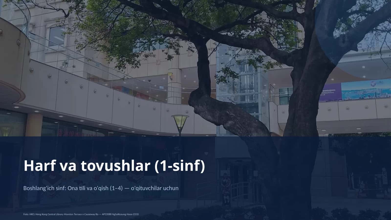 Harf va tovushlar (1-sinf)