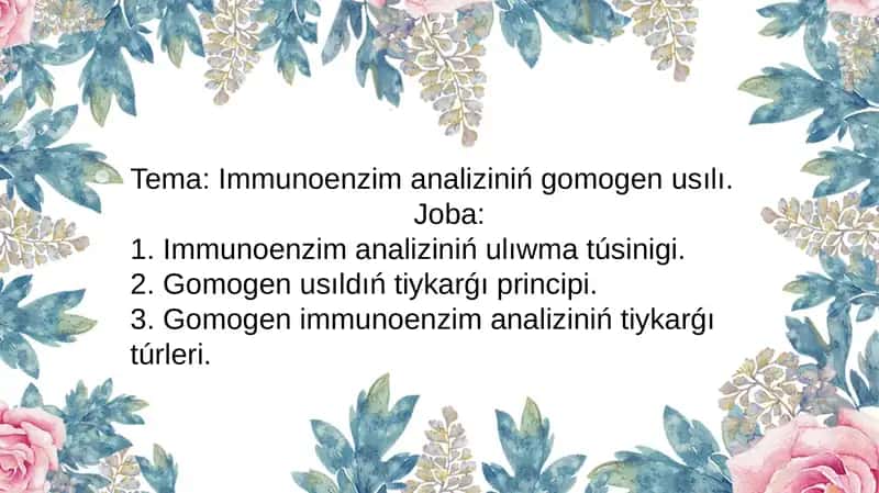 Immunoenzim analiz