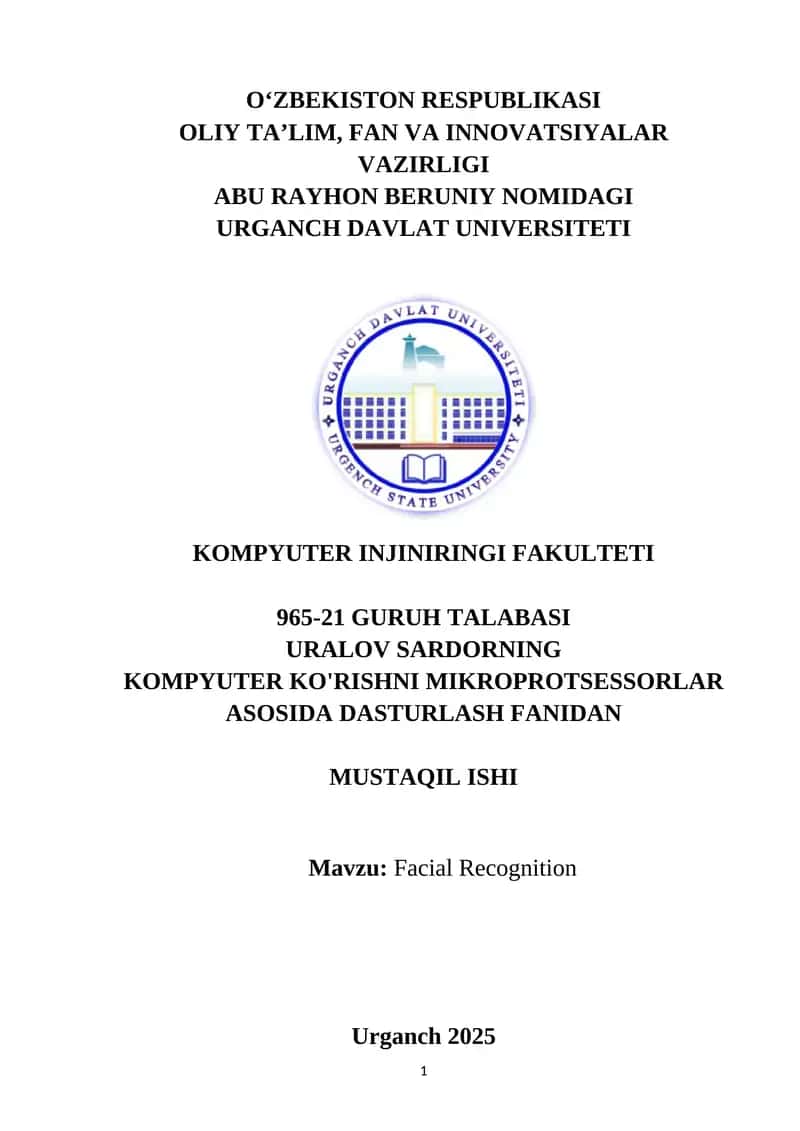 Facial Recognition