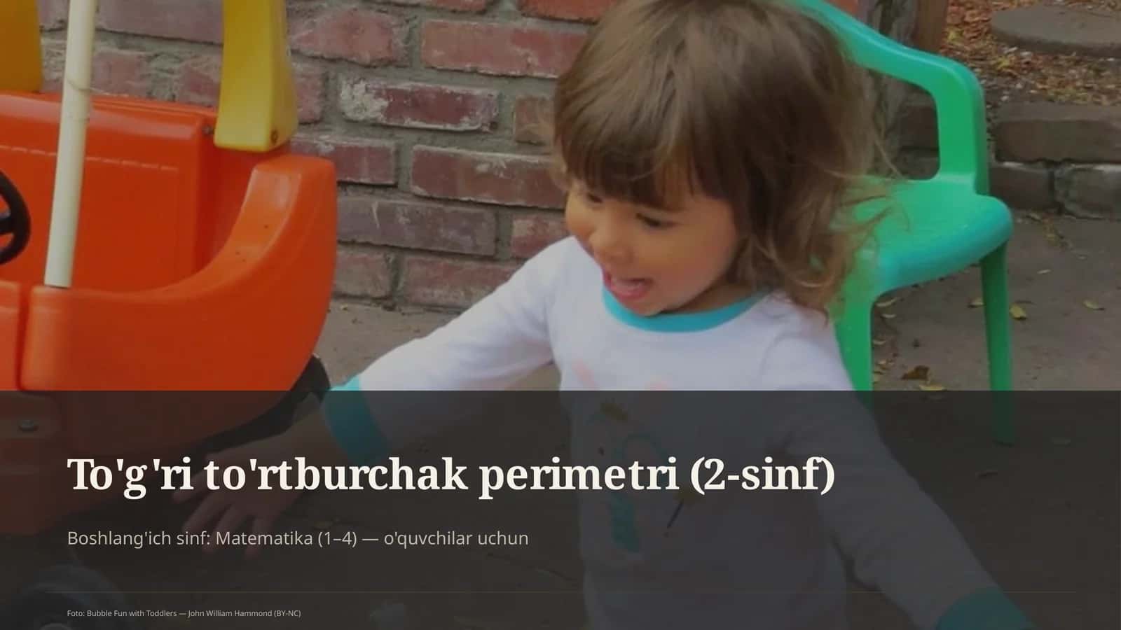 To'g'ri to'rtburchak perimetri (2-sinf)
