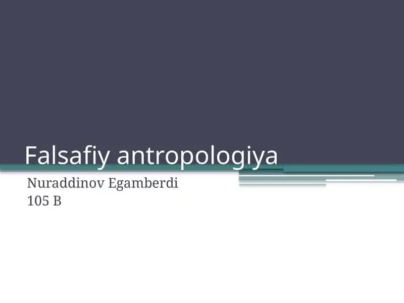 Falsafiyantropologiya