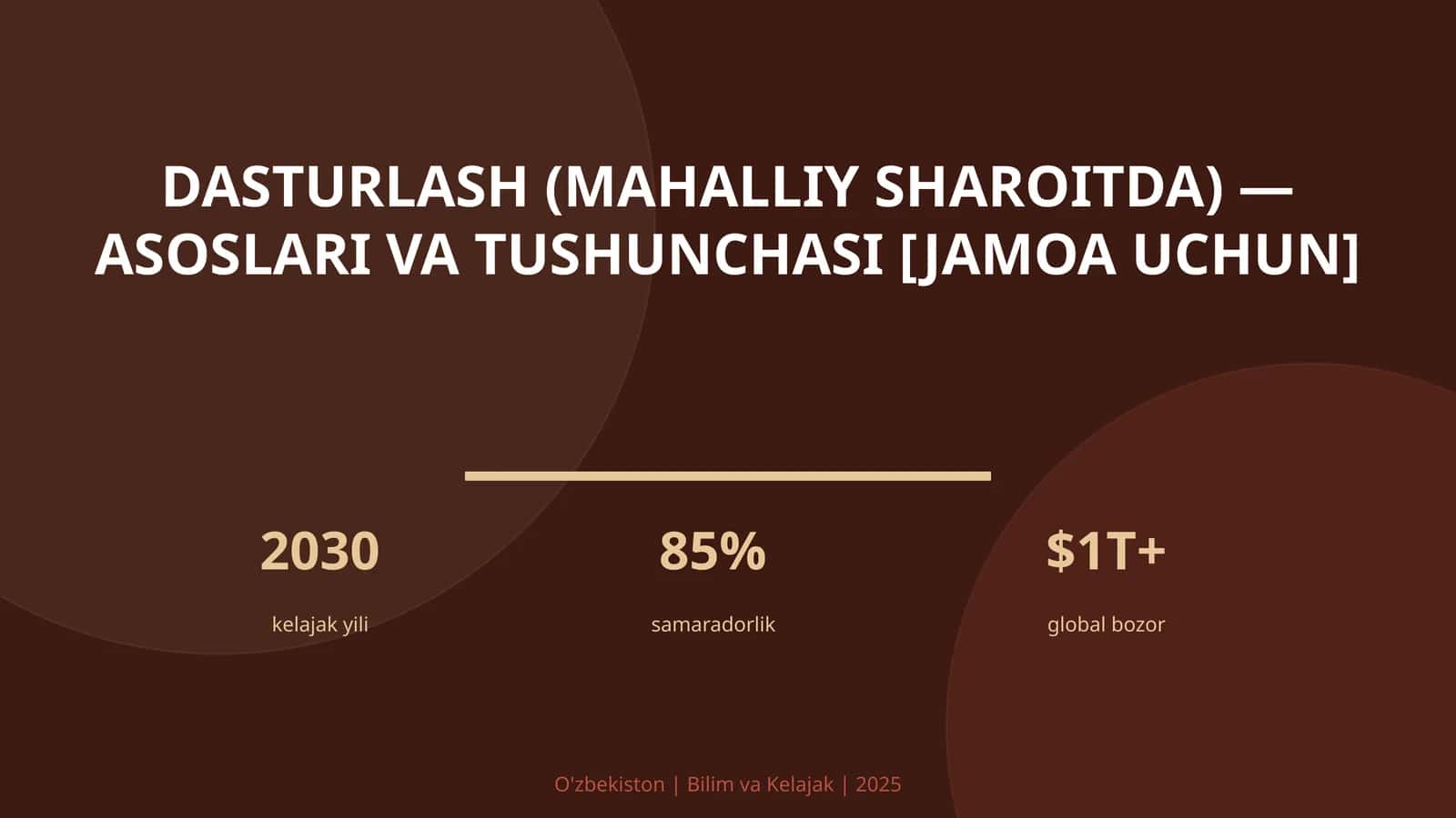 Dasturlash (mahalliy sharoitda) — asoslari va tushunchasi [jamoa uchun]