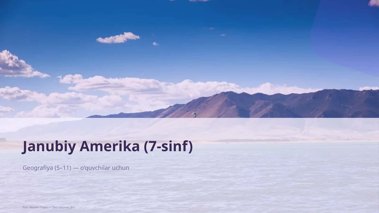 Janubiy Amerika (7-sinf)