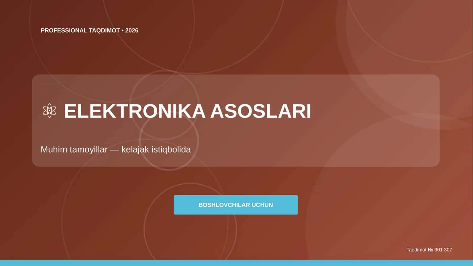 ELEKTRONIKA ASOSLARI