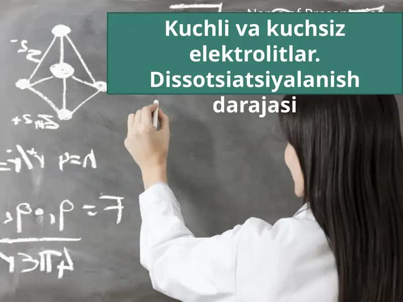 Kuchlivakuchsizelektrolitlar