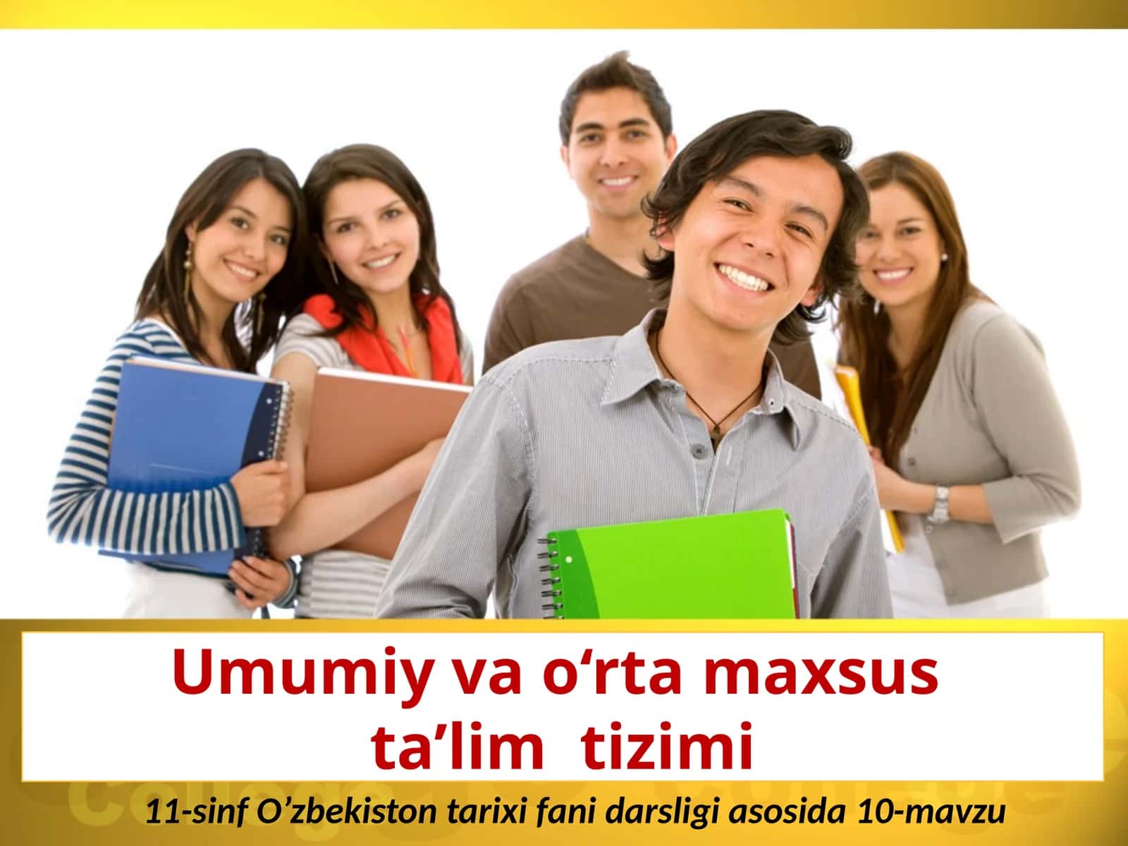 Umumiy va o‘rta maxsus ta’lim tizimi