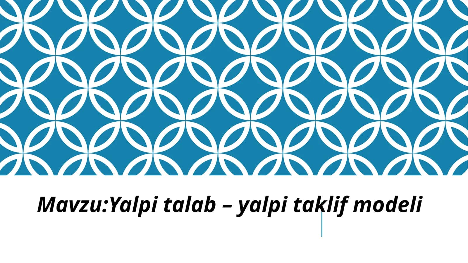 Yalpi talab – yalpi taklif modeli