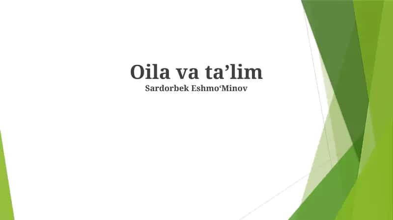 Barqaror Rivojlanish va Neft Qazib Olish Hududlarida Ta'lim