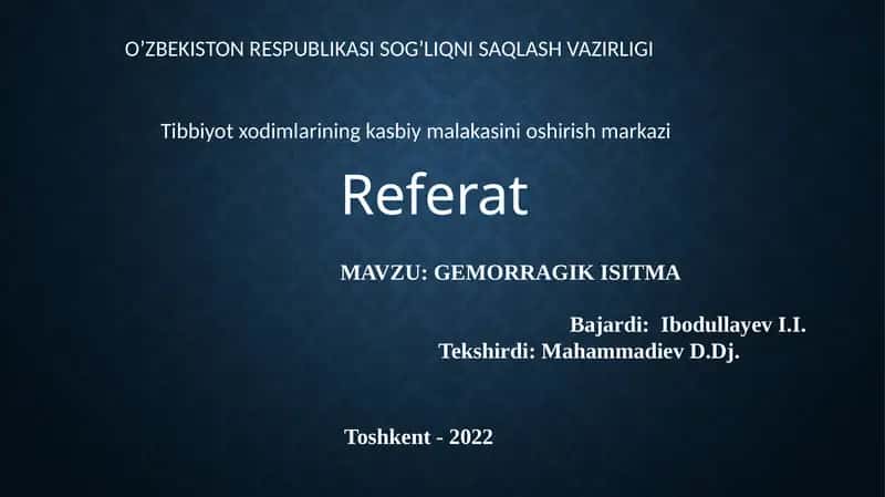 GEMORRAGIK ISITMA