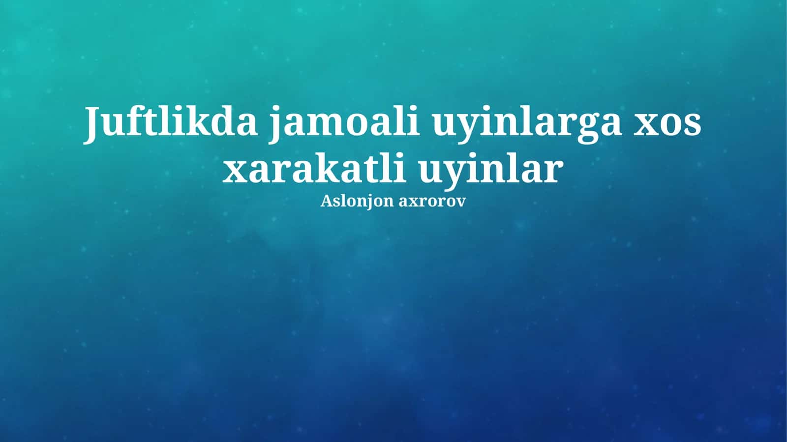 To'siqlarni engish
