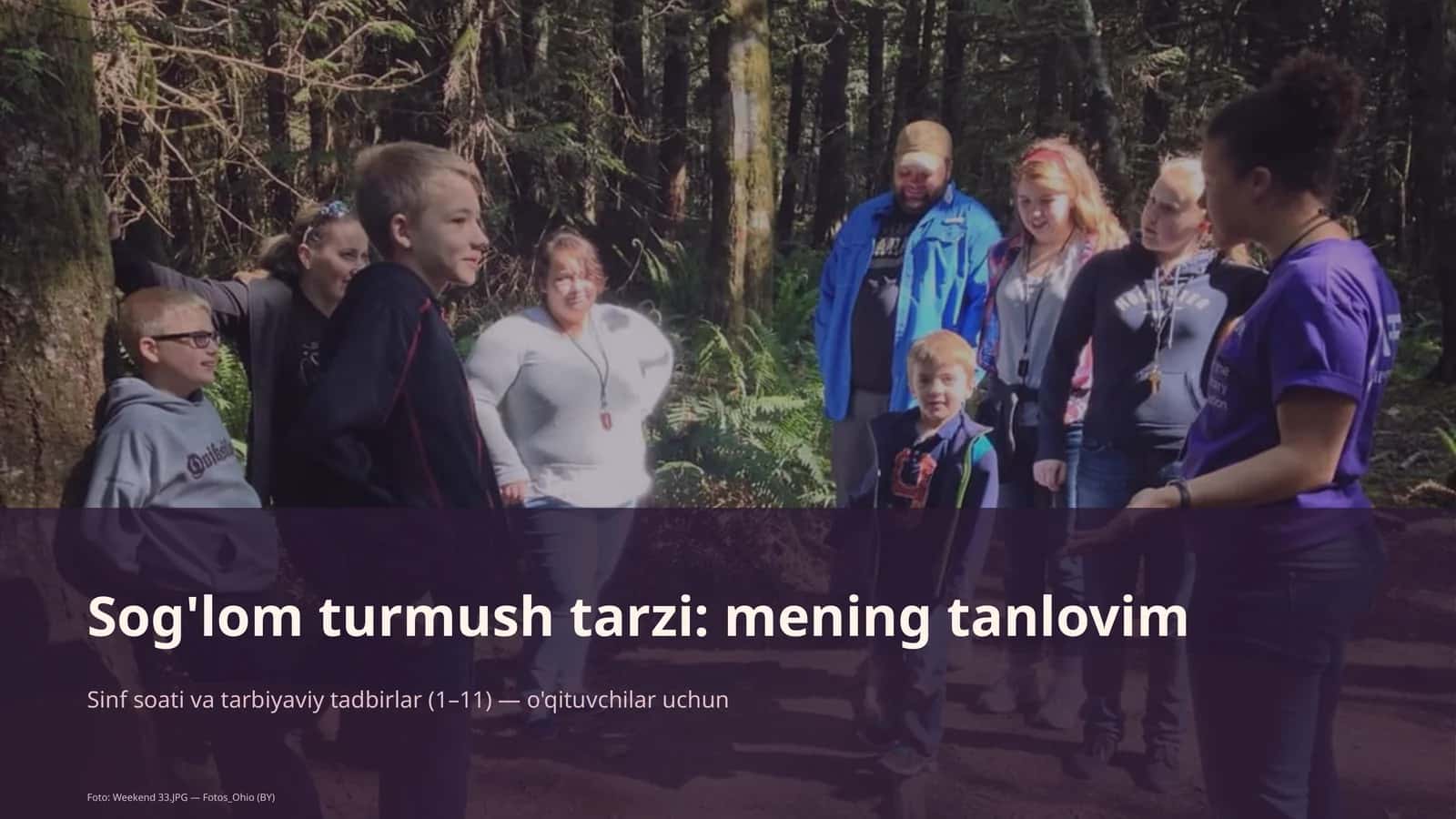 Sog'lom turmush tarzi: mening tanlovim
