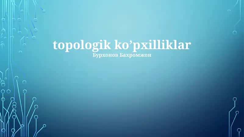 Topologik koʼpxilliklar