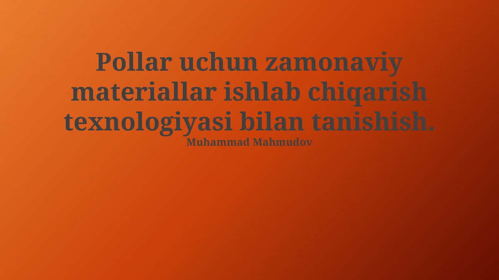 Zamonaviy pol qoplamalari