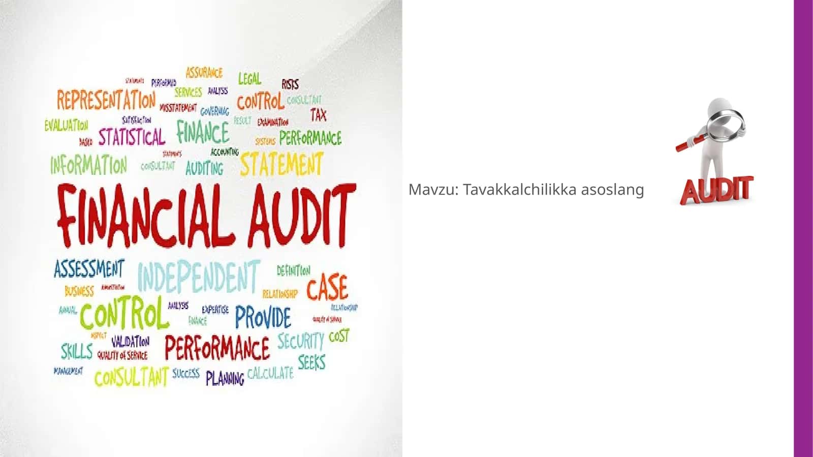 Tavakkalchilikka asoslangan audit