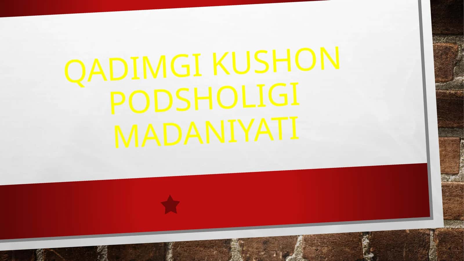 Qadimgi Kushon podsholigi madaniyati