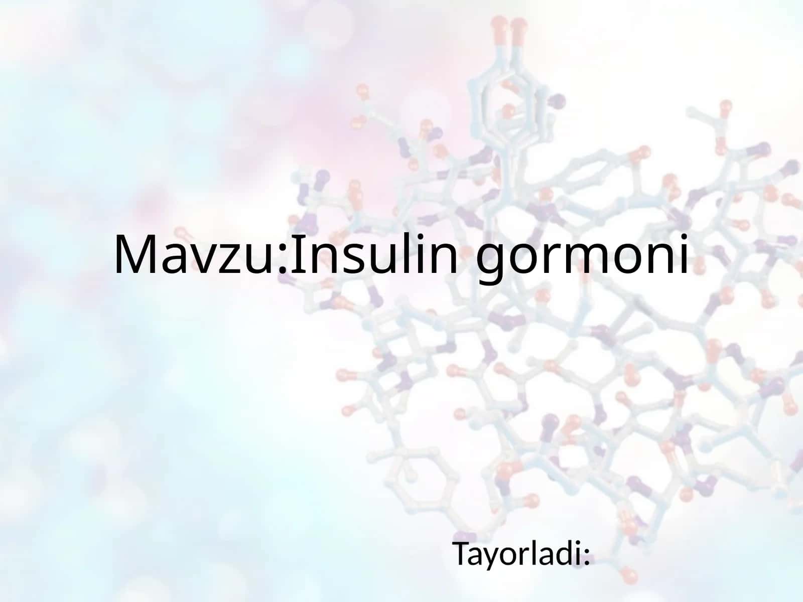 Insulin gormoni