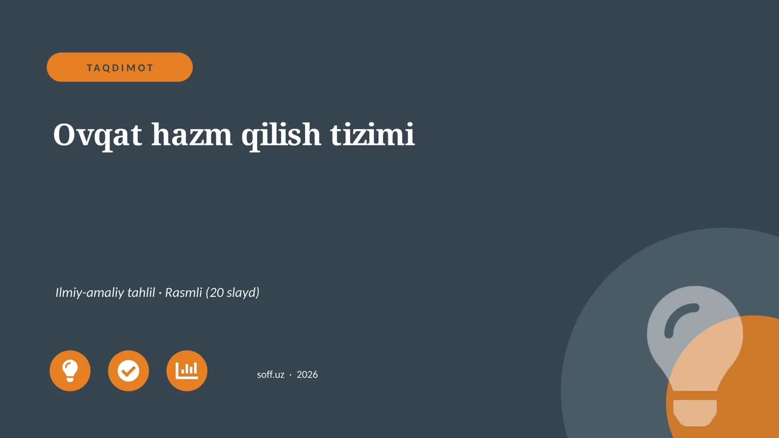 Ovqat hazm qilish tizimi