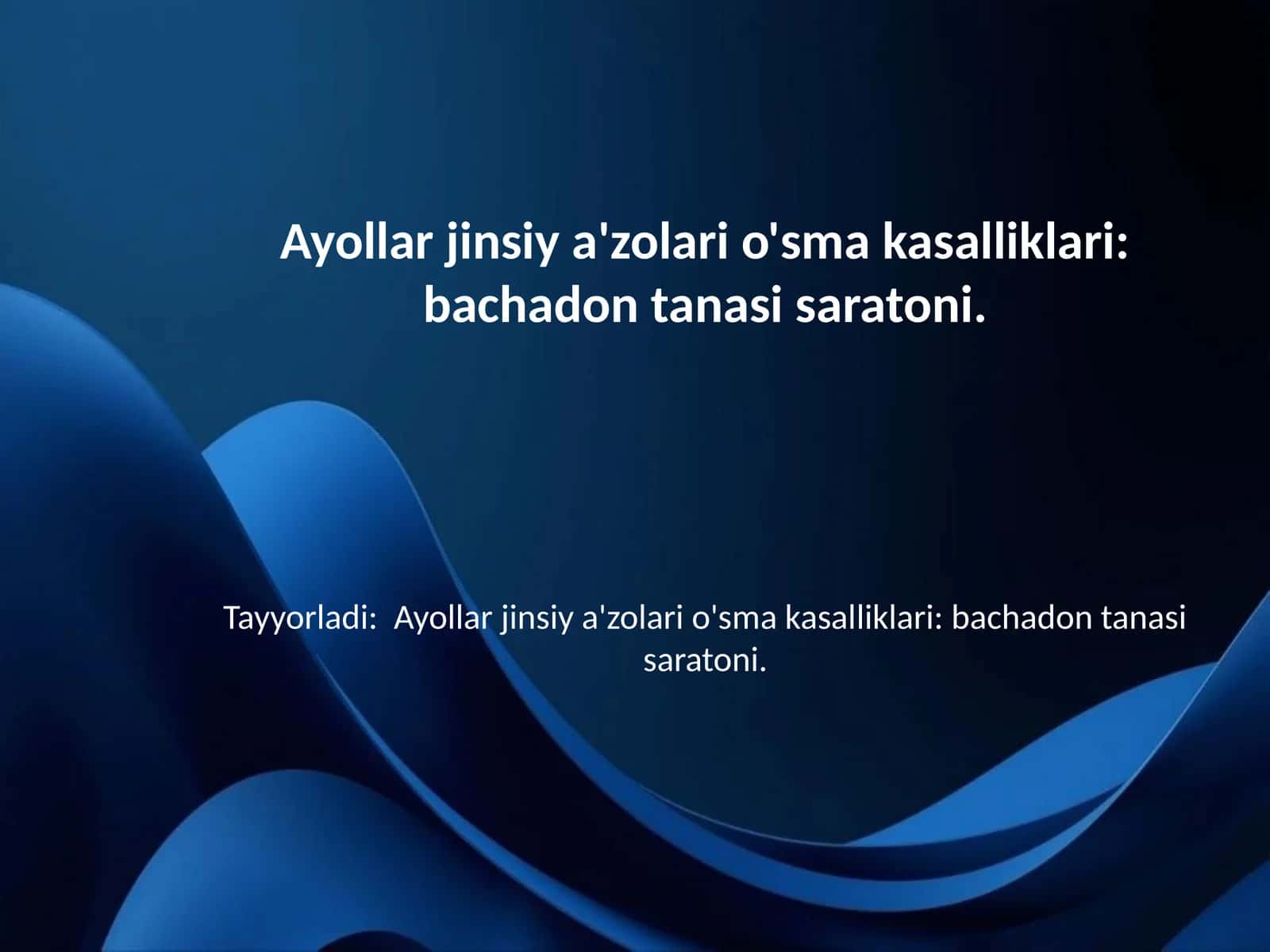 Bachadon tanasi saratoni: Umumiy tushuncha va xavf omillari