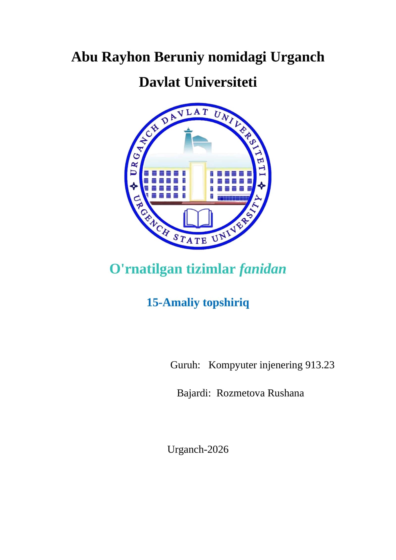 Simsiz aloqa tarmoqlari orqali ma'lumotlarni uzatish va boshqarish