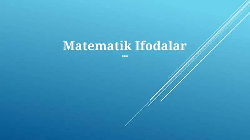 Math Ifodas