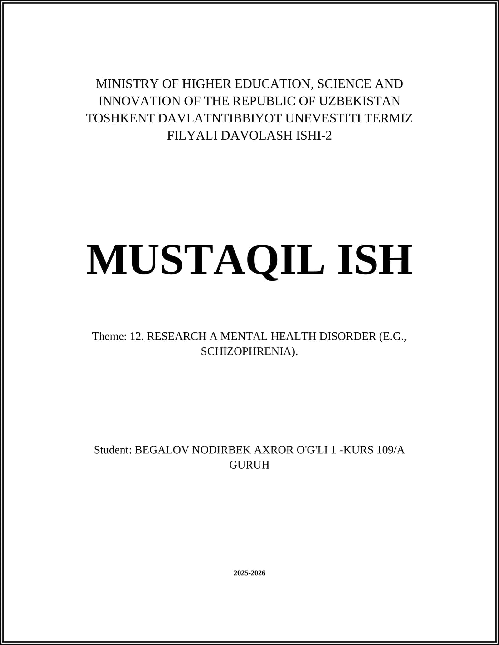 TERMIZ FILYALI DAVOLASH ISHI-2